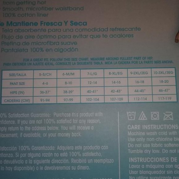 5 FRUIT OF LOOM BREATHABLE MICRO-MESH BIKINI XL 8 - Picture 2 of 3